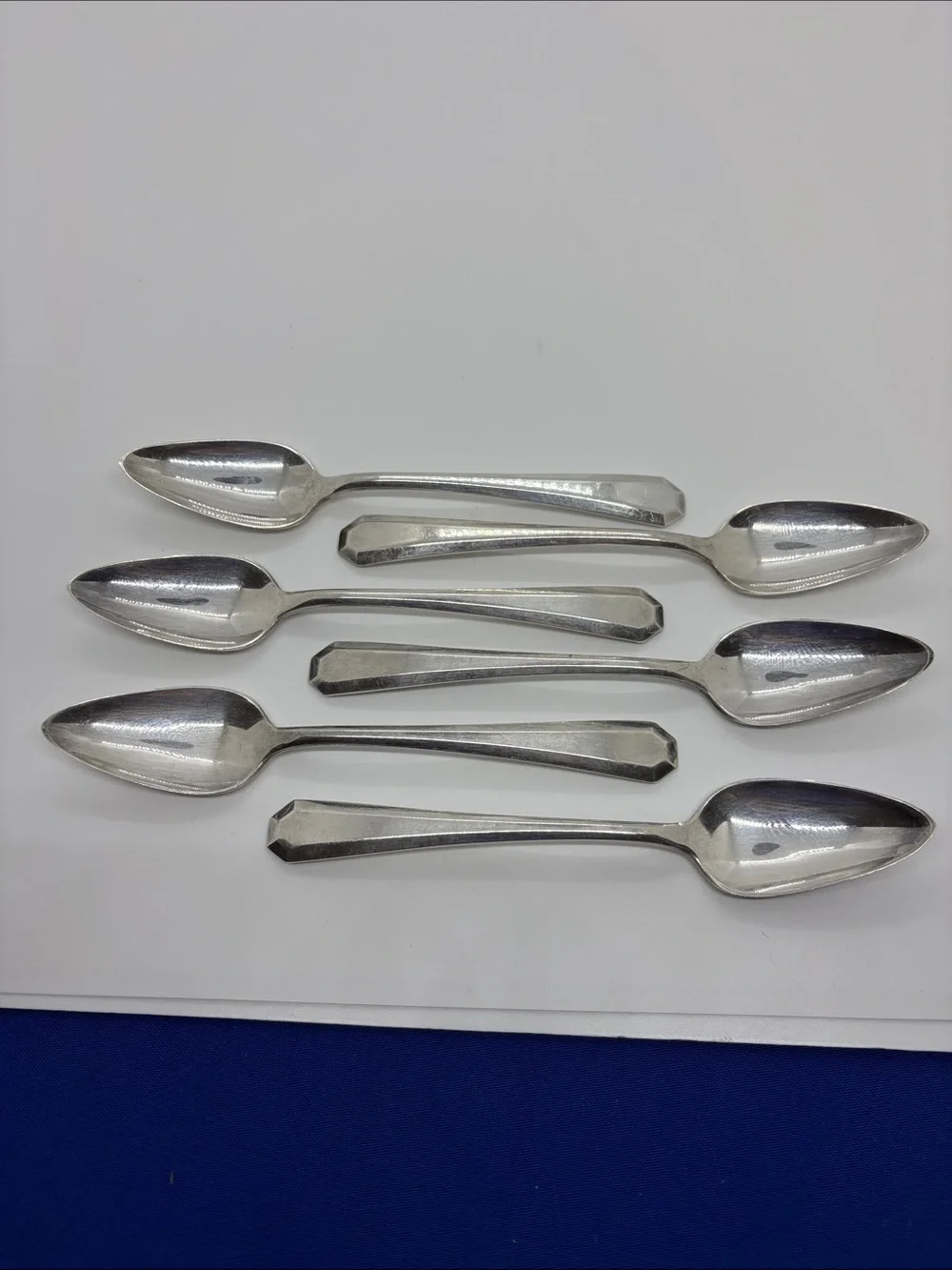 1920-30’s Wm Roger’s & Son Lincoln pattern AA Higher Quality set of 6 teaspoons